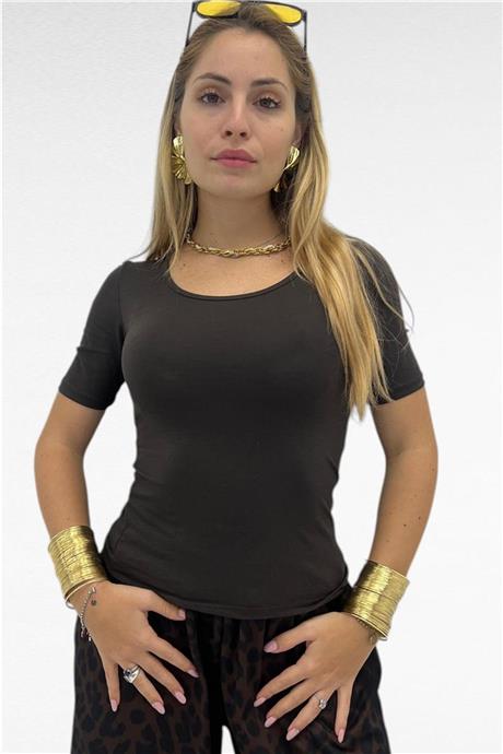 Maglia a manica corta con scollo rotondo BASICA